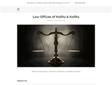 Tablet Screenshot of kollitzlaw.net